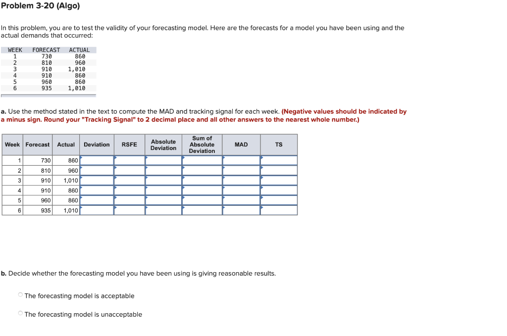 Problem 3-20 (Algo) In this problem, you are to
