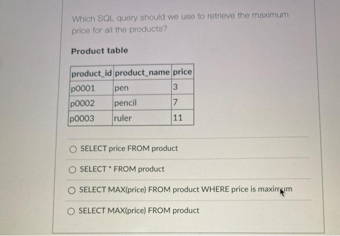 Which SQL query should we use to retrieve the