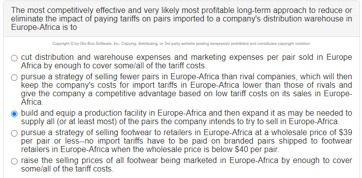 The most competitively effective and very likely