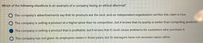 Which of the following statements about ethics