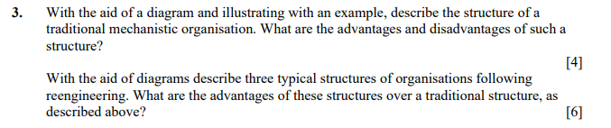 3. With the aid of a diagram and illustrating