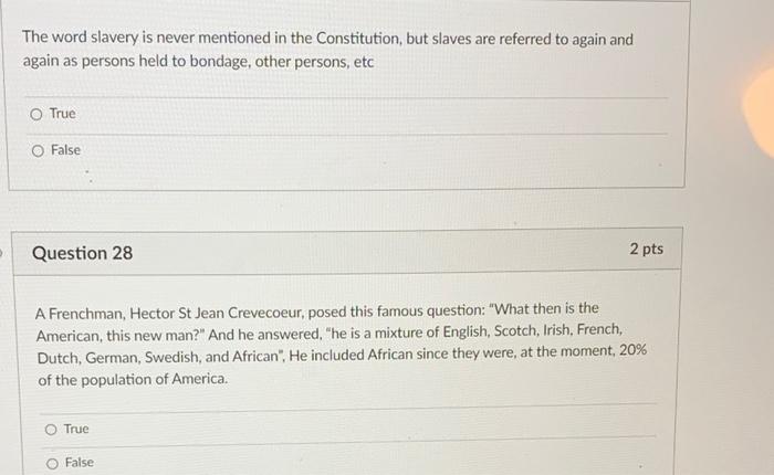 The word slavery is never mentioned in the