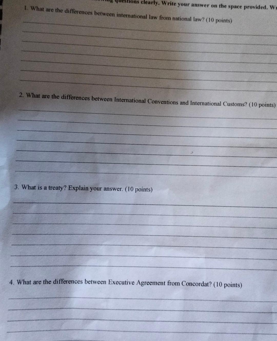 The Contemporary World clearly. Write your answer