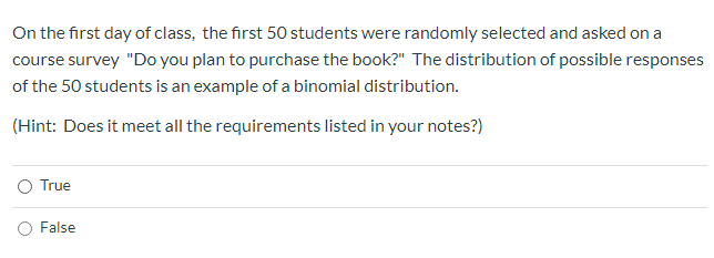 On the first day of class, the first 50 students