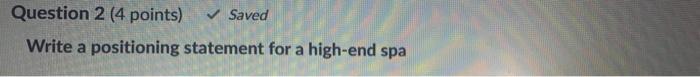 Question 1 (12 points) Saved Describe three
