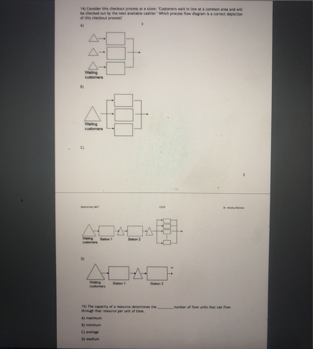 Need help on both questions 14) Consider this