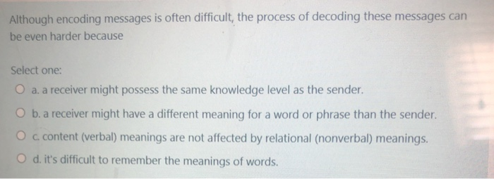 Although encoding messages is often difficult,