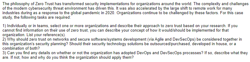 The philosophy of Zero Trust has transformed