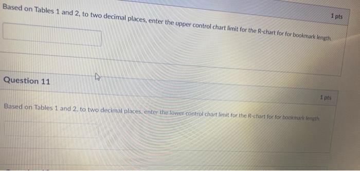Table 1. Factors for Computing Control Chart