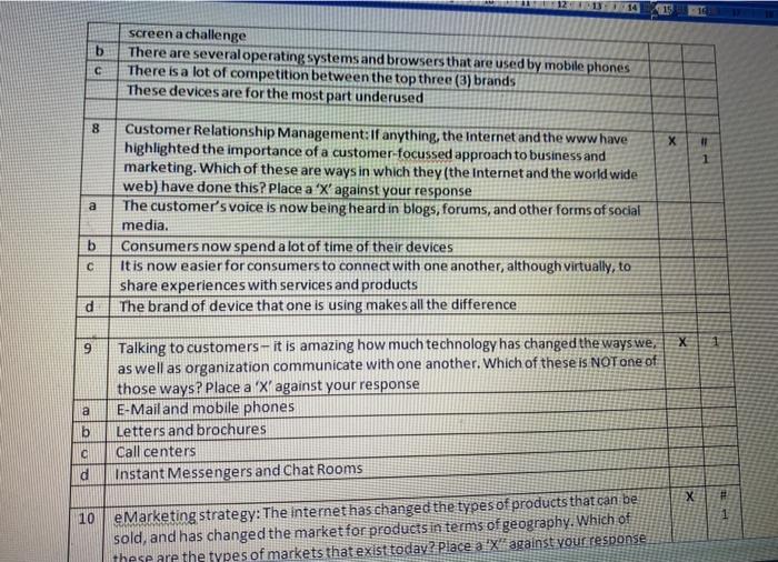 technology and information management 6 X 1 a b