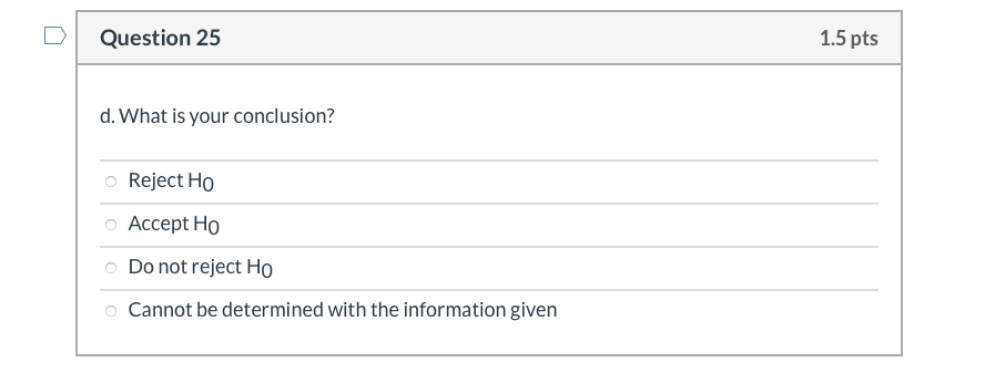 I have done various hypothesis tests but I am