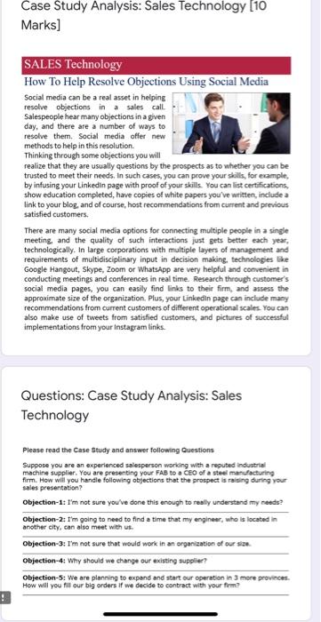 ASAP Case Study Analysis: Sales Technology (10