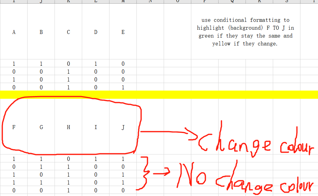 Excel: use conditional formatting to highlight