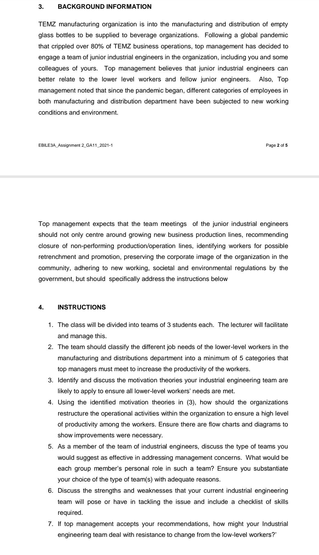 Please look at the scenario before answering the