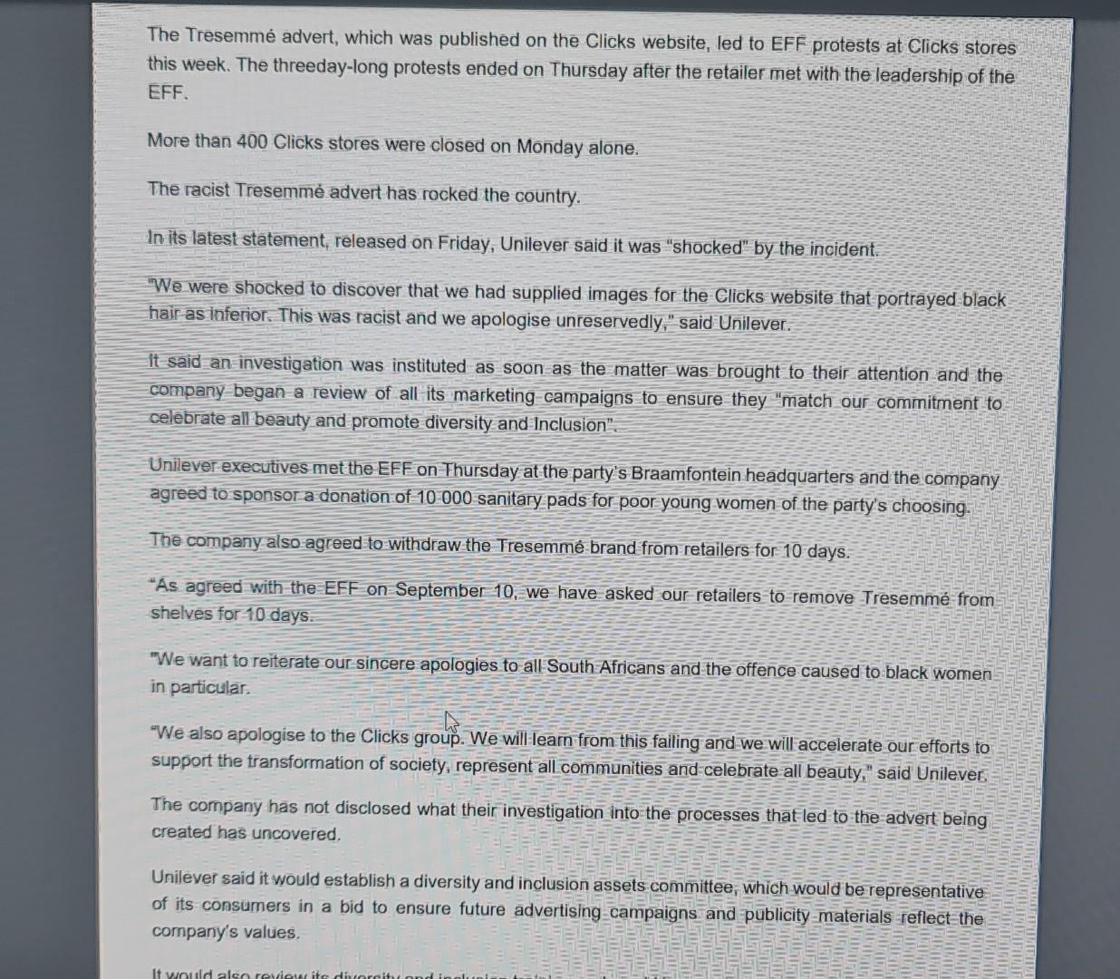 SECTION A [100 MARKS] Answer ALL the questions in