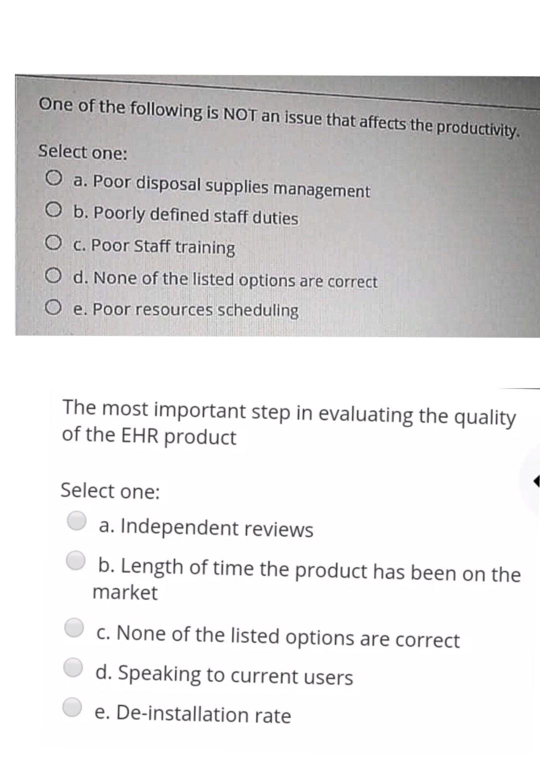 the two questions please please One of the