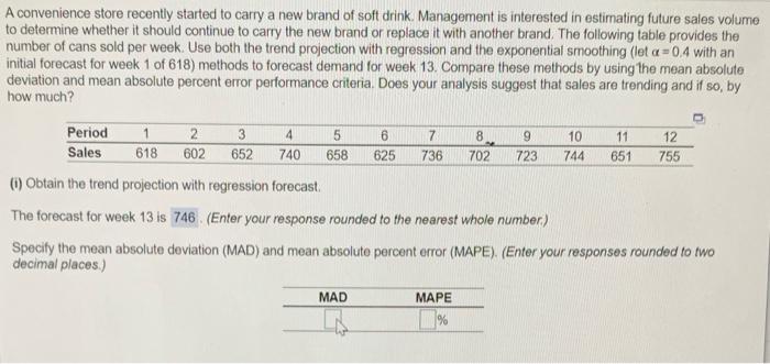 A convenience store recently started to carry a