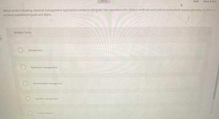 Help Save & Edt Wich of the following classical