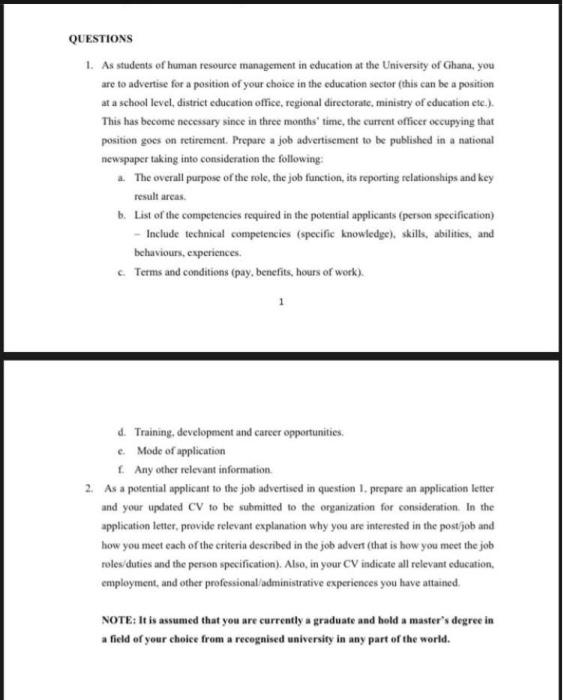 As students of human resource management in