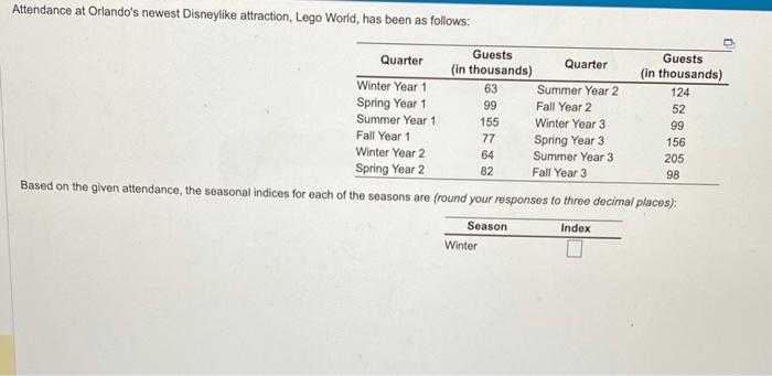 please find index for winter, spring, summer &