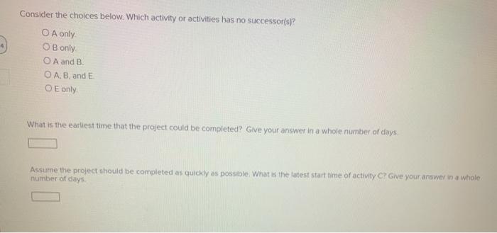 this is one question The following dependency