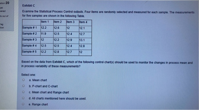 tion 20 yet vered Exhibit C Examine the