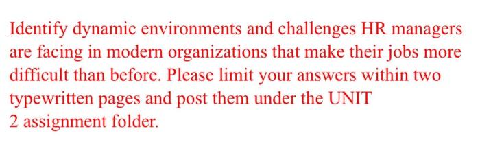 answer asap Identify dynamic environments and