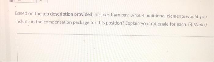 SUMMARY The manager, retail operations is