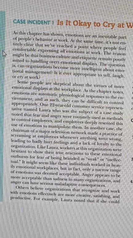 give me the 2 no. and 4 no. answer CASE INCIDENT