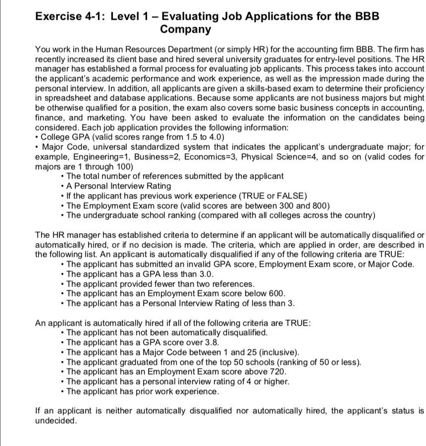 QUESTION Write a formula in cell J4 that can be