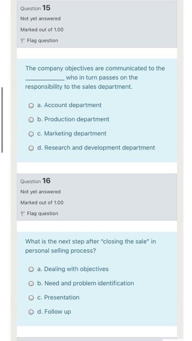 please fast Question 15 Not yet answered Marked
