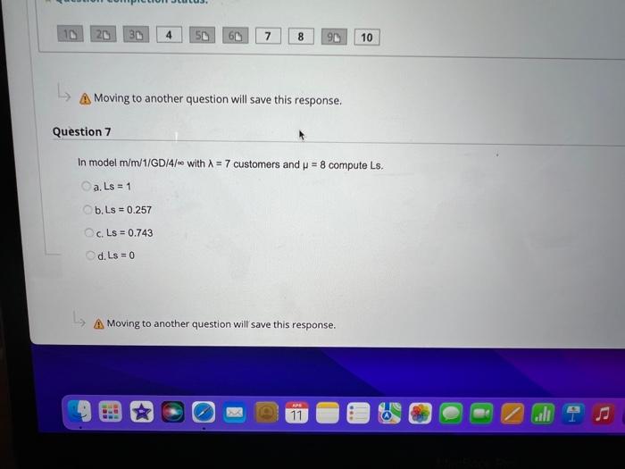 10 20 30 50 7 8 10 A Moving to another question