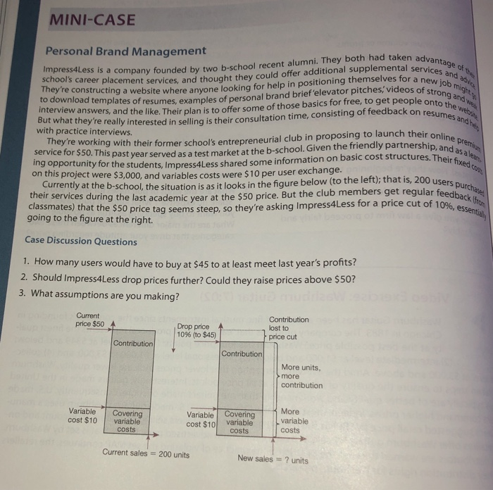 mini case on personal brand management school's