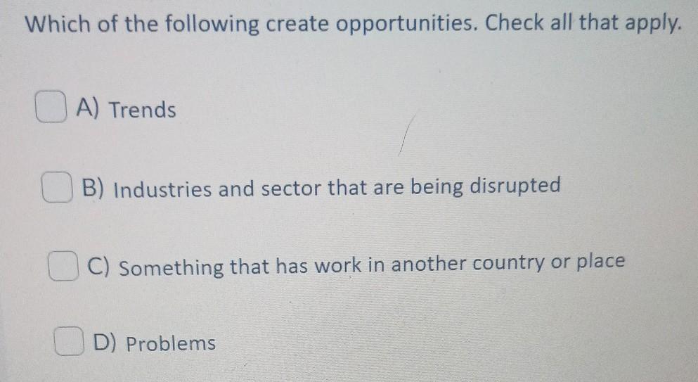 which is the right answer? Which of the following