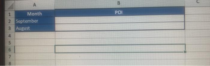 do it in excel please B D 1 2 Customer Order
