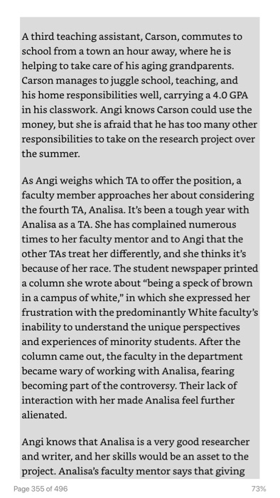 Case 13.1: Choosing a Research Assistant Dr. Angi