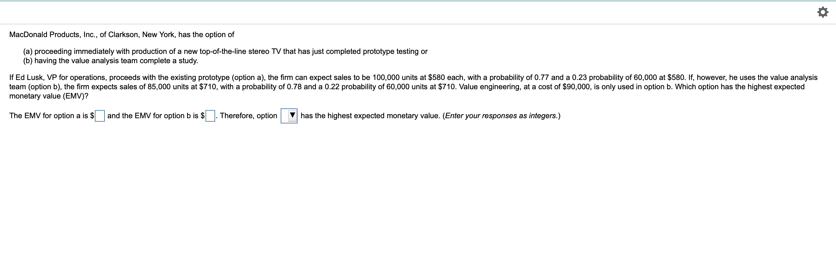 MacDonald Products, Inc., of Clarkson, New York,