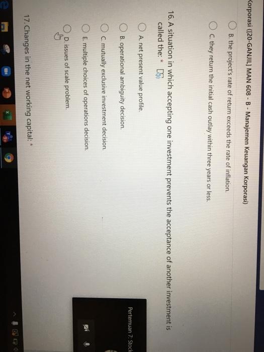 Korporasi ([20-GANJIL] MAN 608 - B - Manajemen