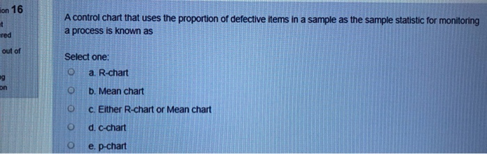 Ton 16 A control chart that uses the proportion