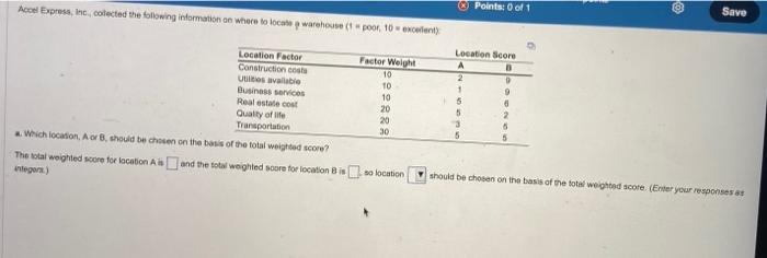 Acoet Express, He; colected the following