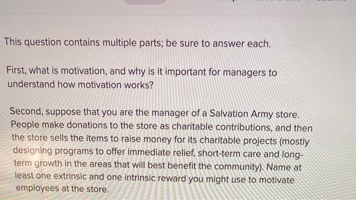 This question contains multiple parts; be sure to