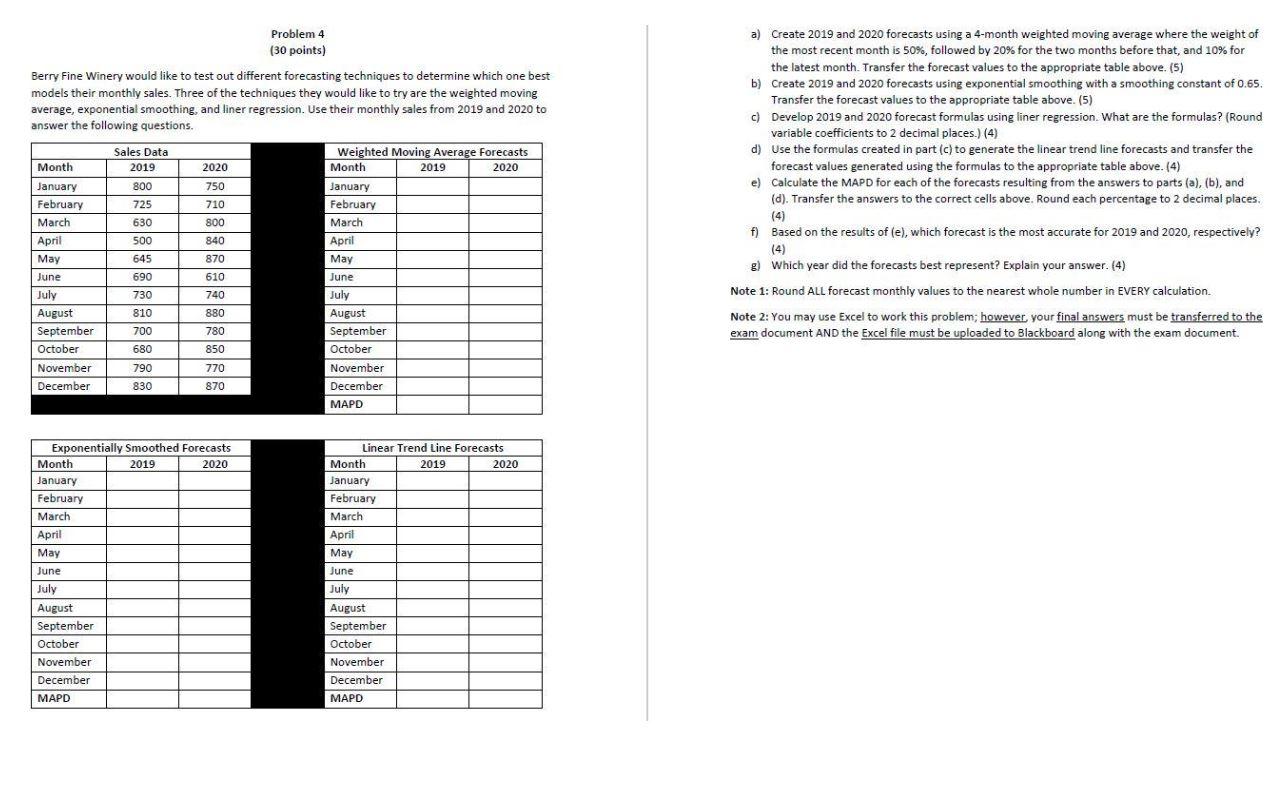 Only need answers to Question E-G. Please show