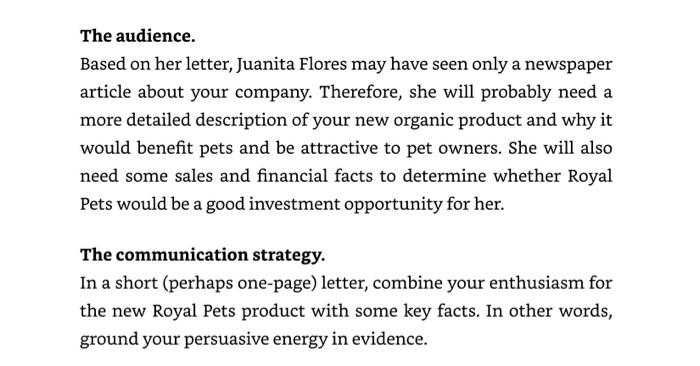 Please help. Just a letter for a potential