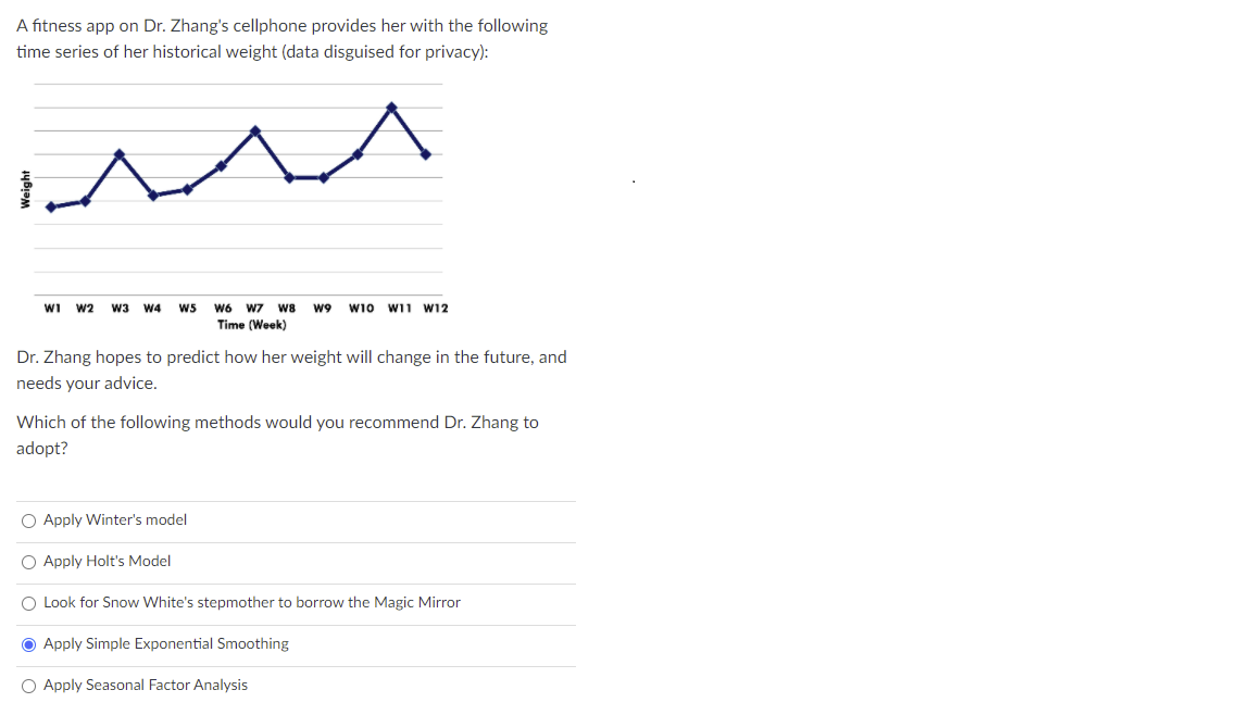 A fitness app on Dr. Zhang's cellphone provides