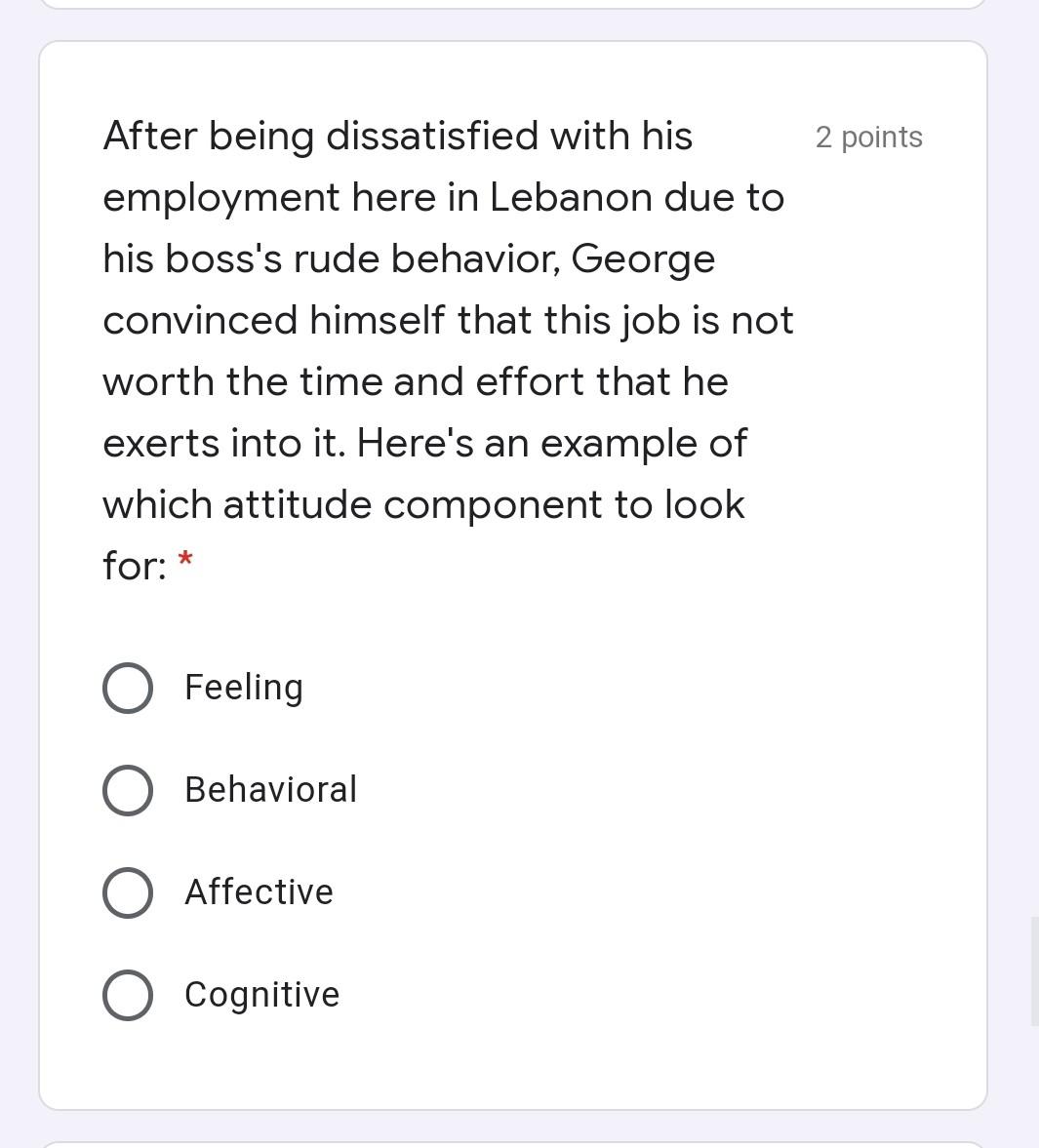 2 points Rose is a strong manager who is always