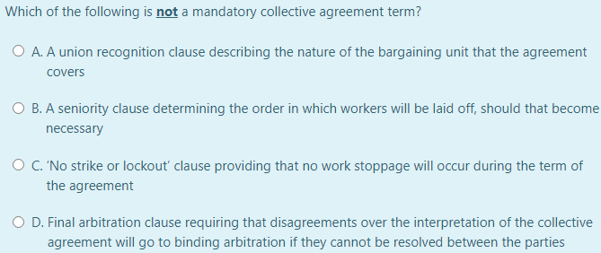 1. 2. 3. 4. Can an employee be fired during a
