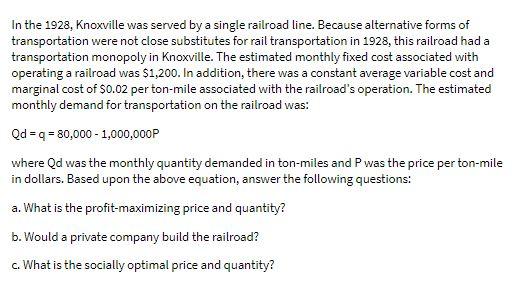 In the 1928, Knoxville was served by a single