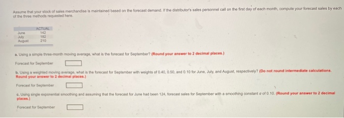 Assume that your stock of sales merchandise is