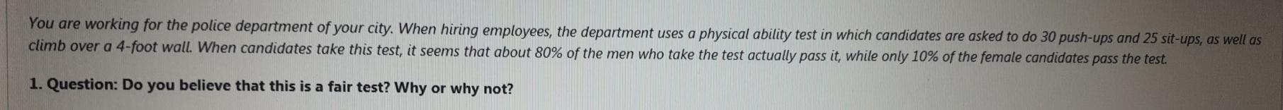 You are working for the police department of your