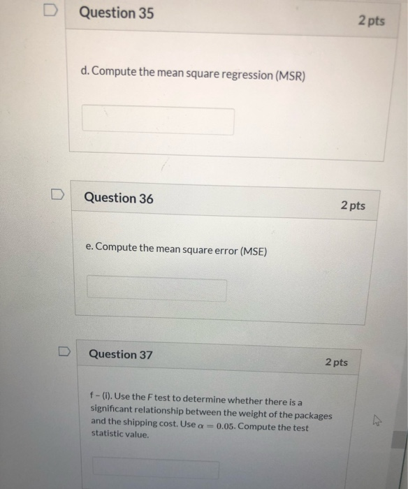 please answer questions 35-38. thank you! A
